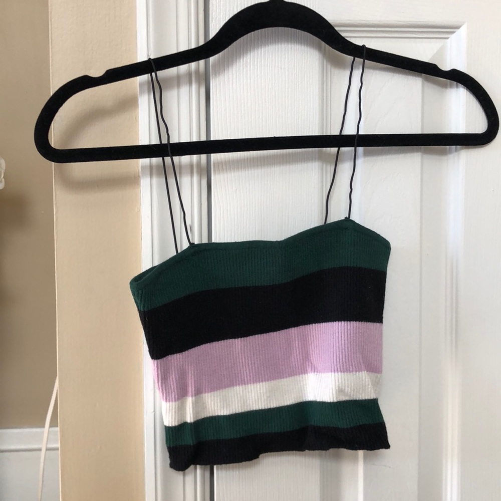 Kendall & Kylie Spaghetti Strap Crop Top